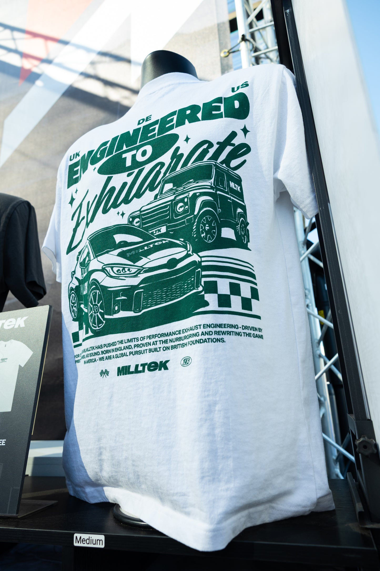 Milltek Engineered to Exhilarate White Tee