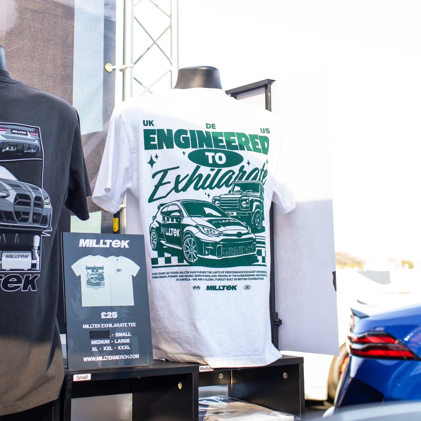 Milltek Engineered to Exhilarate White Tee