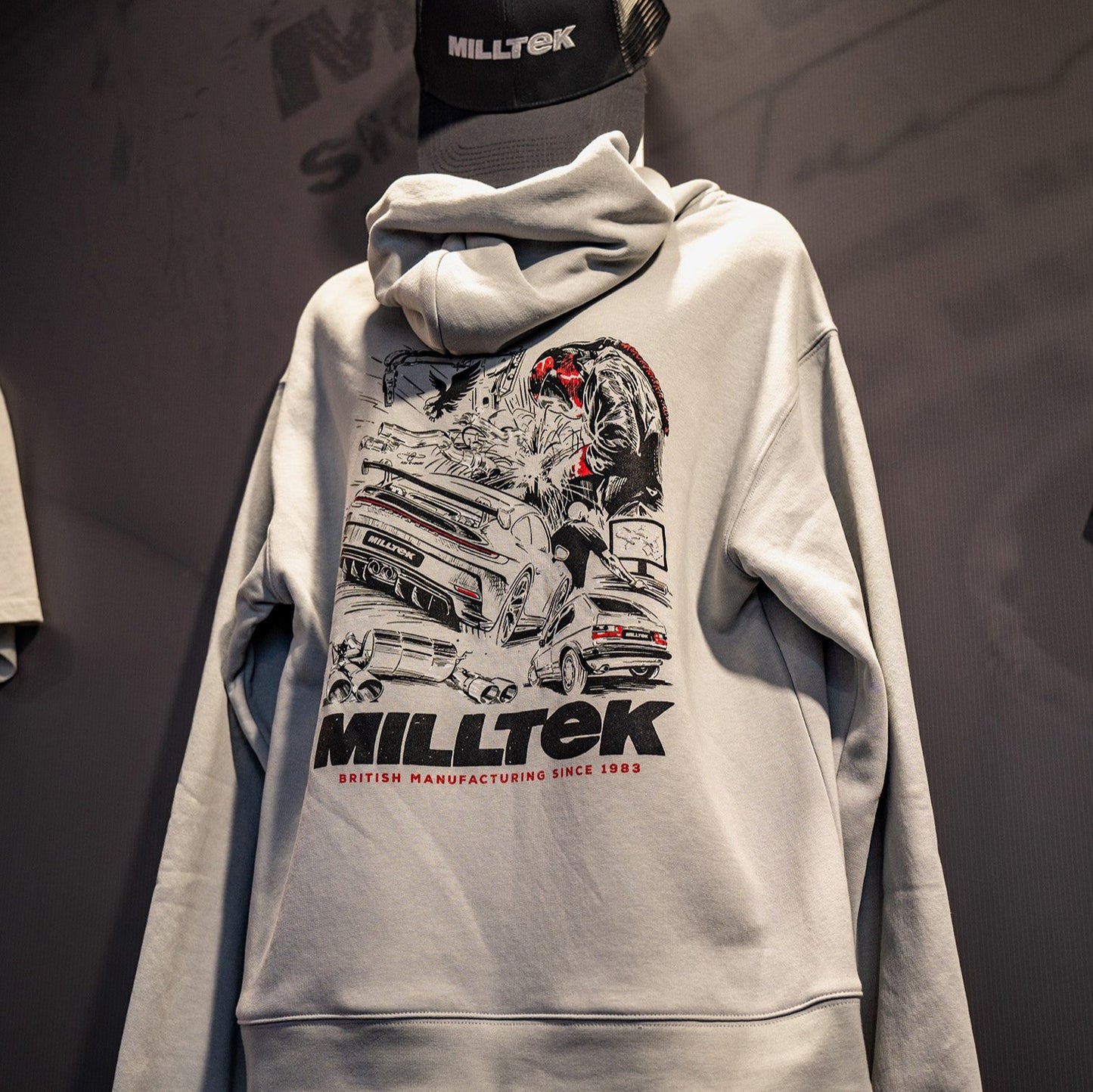 Milltek Light Grey Hoodie (Summer 24 Edition)