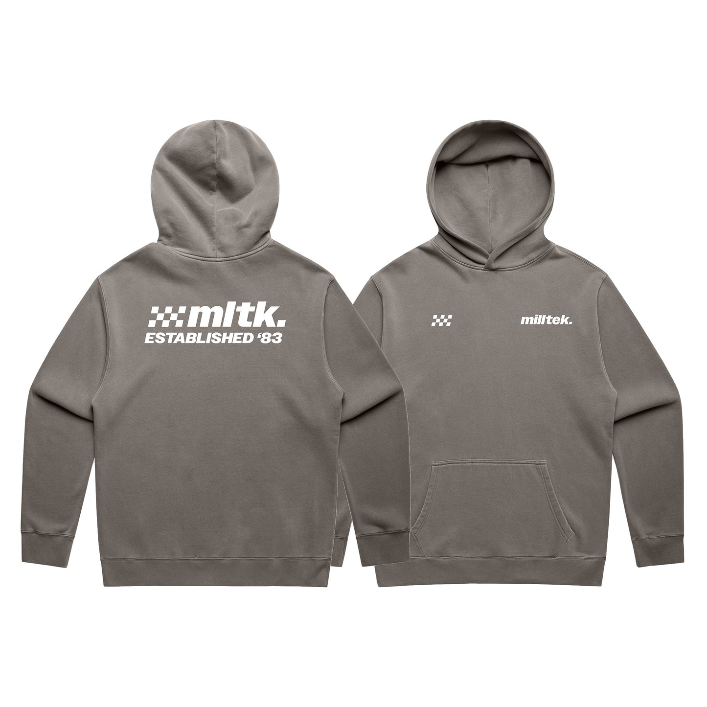 Milltek Faded Grey Hoodie (Motorsport Edition)