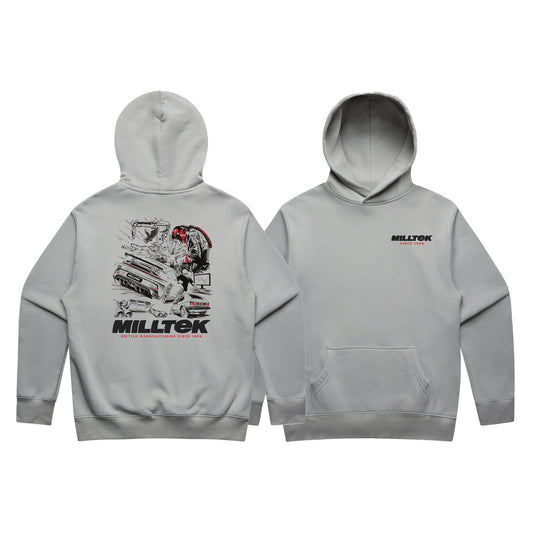 Milltek Light Grey Hoodie (Summer 24 Edition)